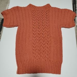 Knit short sleeve top